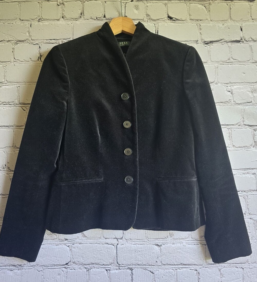 Ralph Lauren Velvet Blazer Size 8P